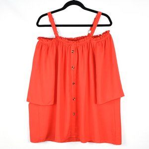 Speed Limit MPH Red Off the Shoulder Top 3X